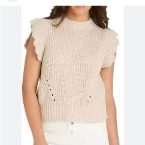 Universal Thread sweater shell with flutter sleeves.  Size XXL.